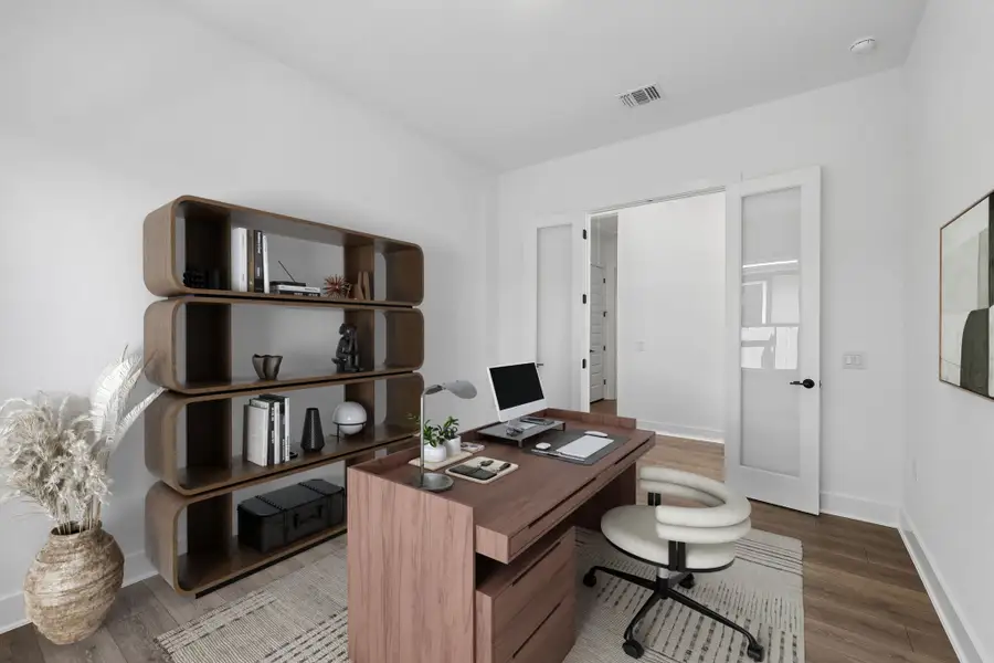 Representative furnished interior of a home built from the Guadalupe by Taylor Morrison in Easton Park, Austin (Image 13). Representative furnished interior of a home built from the Guadalupe by Taylor Morrison in Easton Park, Austin (Image 13).