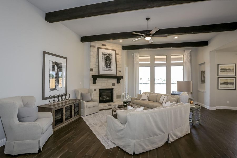 Furnished interior view inside a new home in Valencia: Hilltop Collection, Manvel (Image 20).