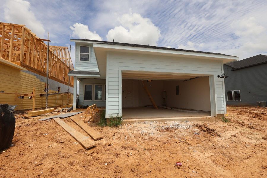 In-progress construction of a new home in Elyson - Grove Row Collection, Katy, TX (Image 10).