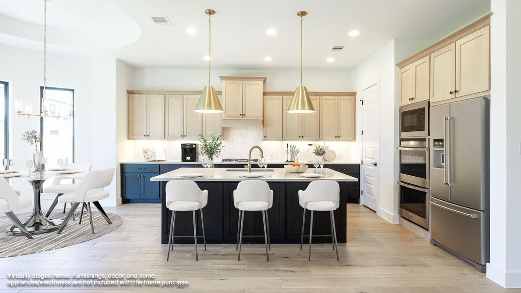 Furnished interior view inside a new home in Santa Rita Ranch - Eldorado, Liberty Hill (Image 8).