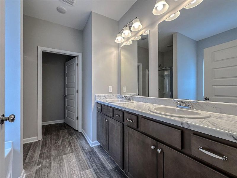 Furnished interior view inside a new home in Glen at Cave Springs, Douglasville (Image 8).
