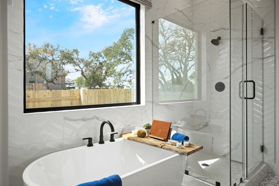 Furnished interior view inside a new home in La Cima 50', San Marcos (Image 31).