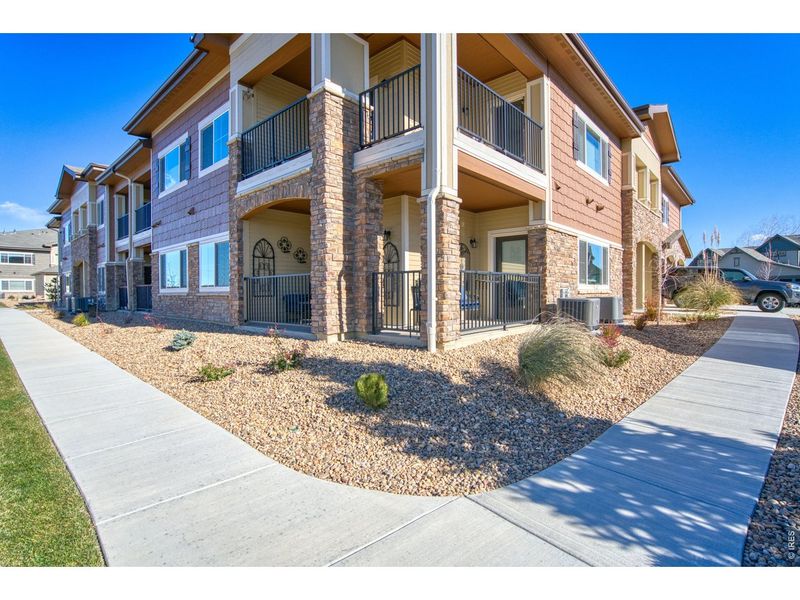 Exterior details and patio area of a home in , Longmont (Image 17).