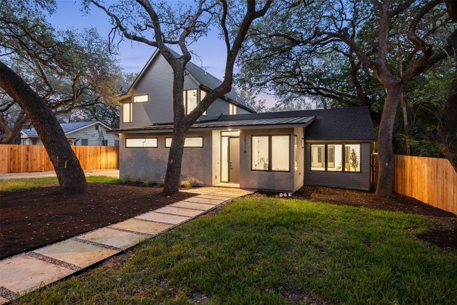 Exterior details and patio area of a home in , Austin (Image 26).