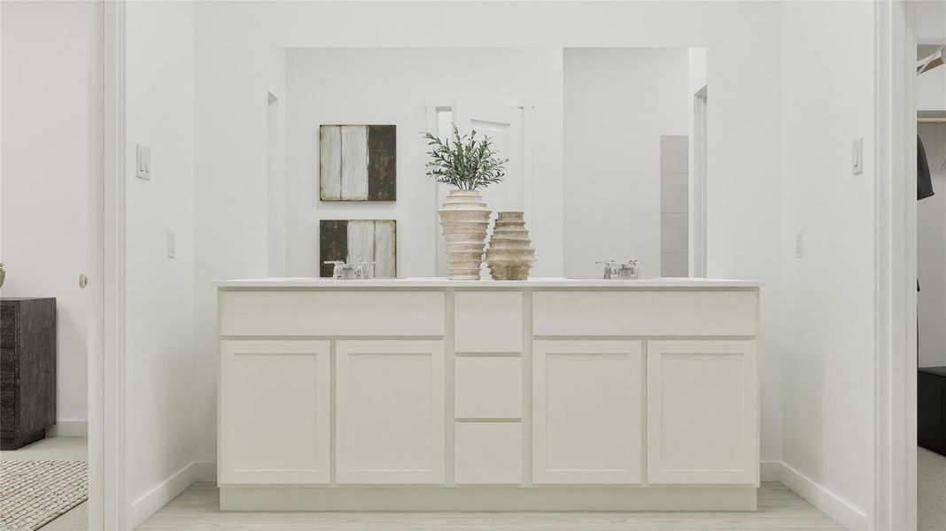 Furnished interior view inside a new home in Sunterra, Katy (Image 7).