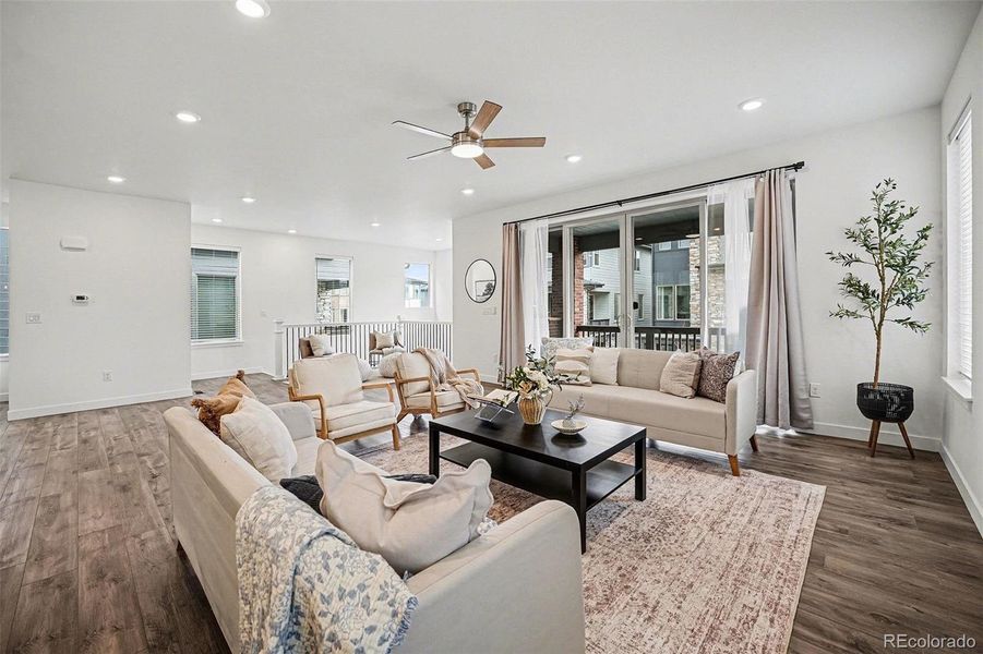 Furnished interior view inside a new home in Red Rocks Ranch, Morrison (Image 8).