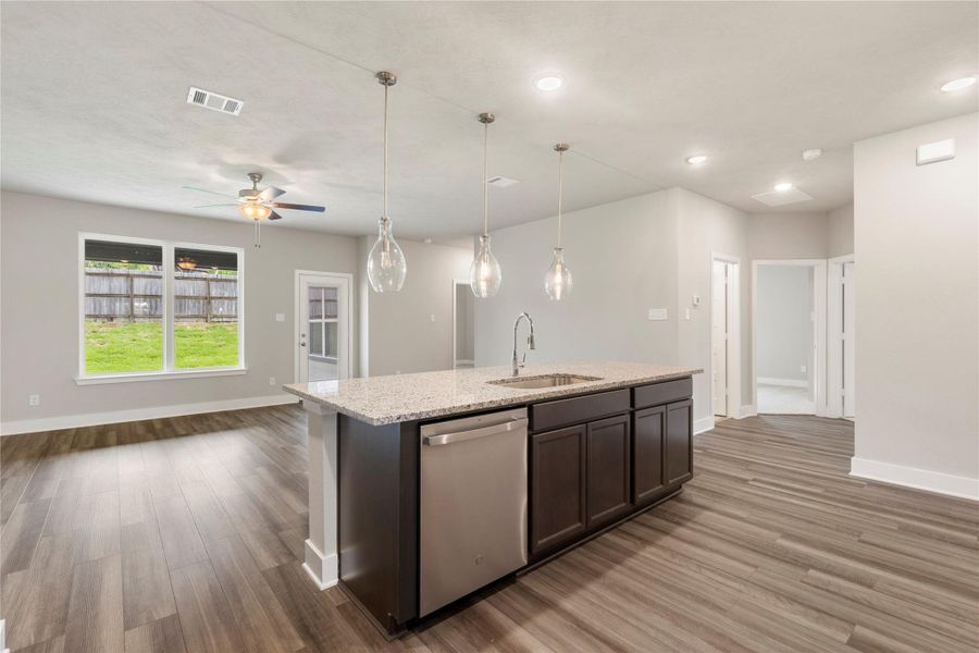 Furnished interior view inside a new home in Vintage Farms, Brenham (Image 6).