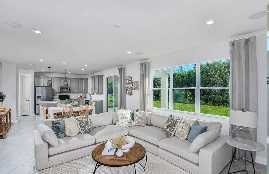 Furnished interior view inside a new home in The Landings at Saint Johns, St. Johns (Image 9).