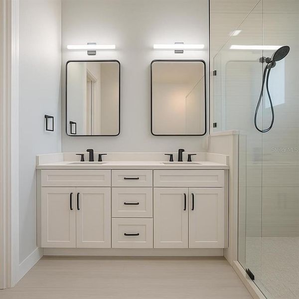 Furnished interior view inside a new home in , Rotonda West (Image 13).