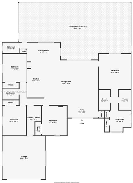 2D floor plan layout of this home in , Cape Coral, FL (Image 5).