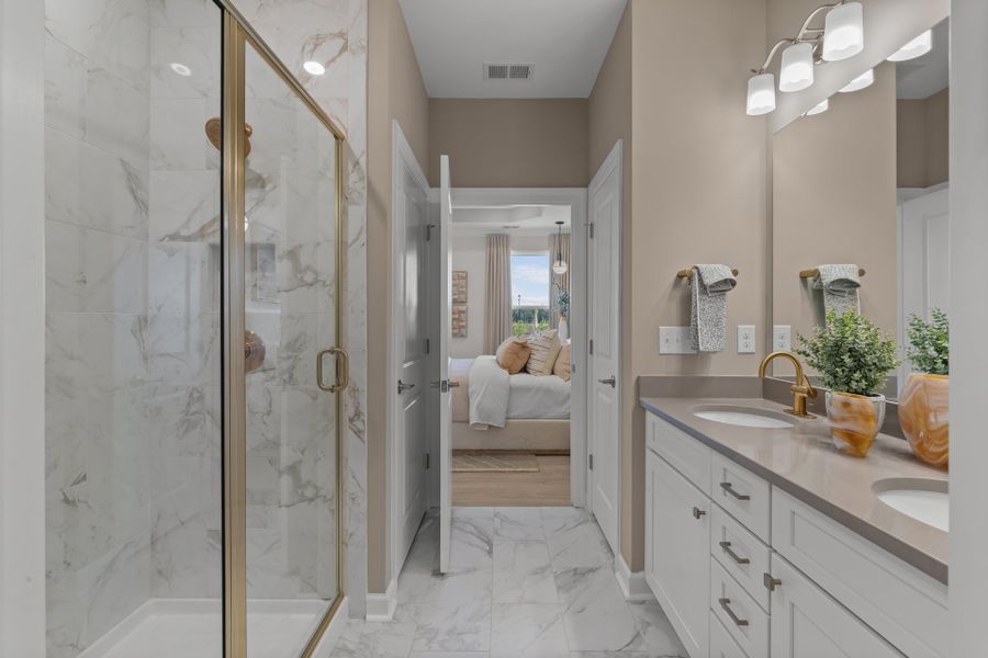 Representative furnished interior of a home built from the The Sunflower by Chesapeake Homes in Coastal Club of the Carolinas, Calabash (Image 15).