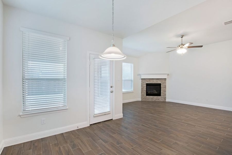 Representative exterior photo of a completed home built from the Preston by Impression Homes in Mercer Meadows, Royse City, TX (Image 9).