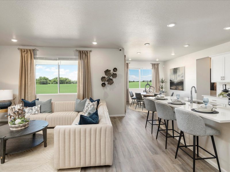 Furnished interior view inside a new home in Poudre Heights: The Alpine Collection, Windsor (Image 5).