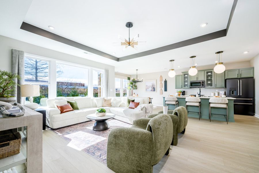 Representative furnished interior of a home built from the Magnolia by Fischer Homes in Vista Hills, Louisville (Image 8).