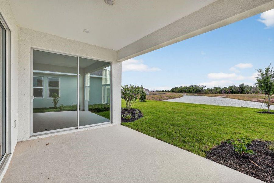 Exterior details and patio area of a home in Firethorn, Parrish (Image 17).