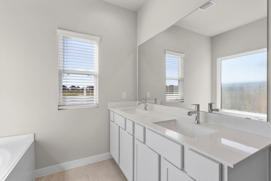 Furnished interior view inside a new home in Grand Oaks Village, Houston (Image 8).