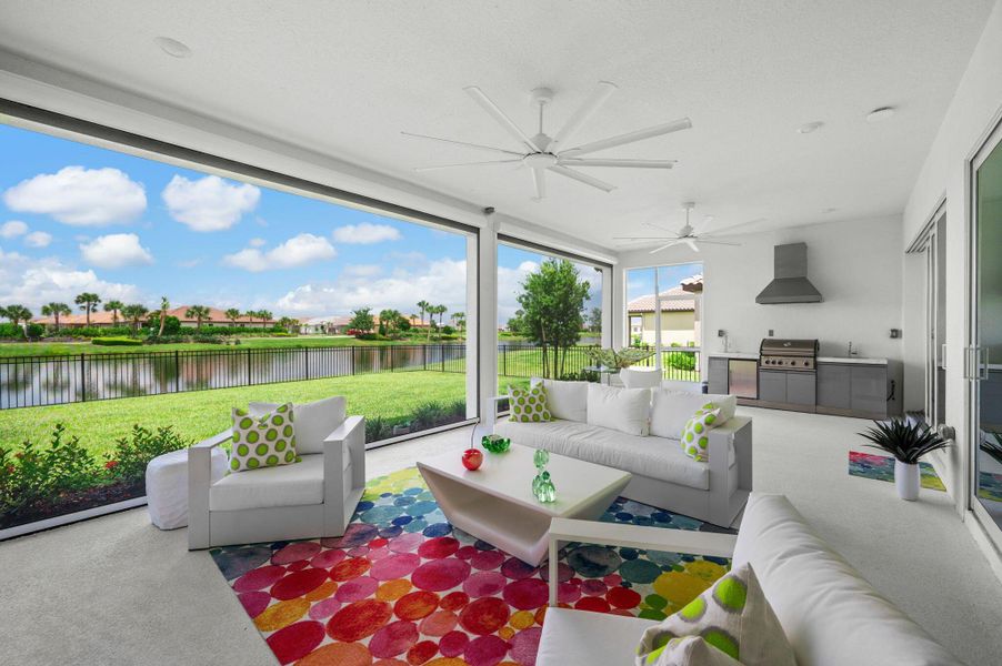 Furnished interior view inside a new home in , Port St. Lucie (Image 10).