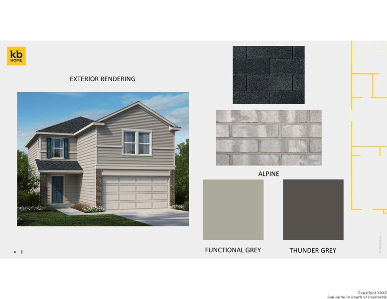 Sample of building materials used in homes in Knox Ridge, Converse (Image 4).