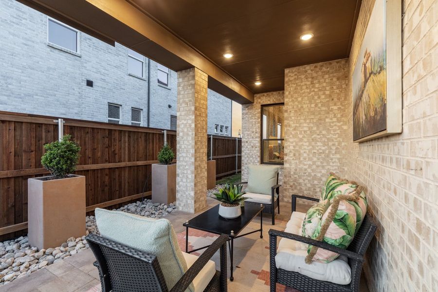 Representative Patio - some options shown