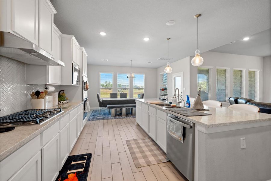 Furnished interior view inside a new home in Waterstone on Lake Conroe, Montgomery (Image 12).