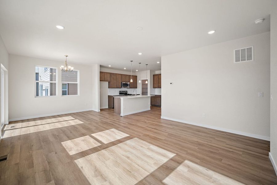 Spacious, unfurnished interior of a new home in Ridge at Lorson Ranch, Colorado Springs (Image 22). Spacious, unfurnished interior of a new home in Ridge at Lorson Ranch, Colorado Springs (Image 22).