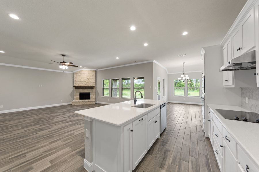 Representative furnished interior of a home built from the 2591 by Robbie Hale Homes in High Meadows Estates, Nevada (Image 15).