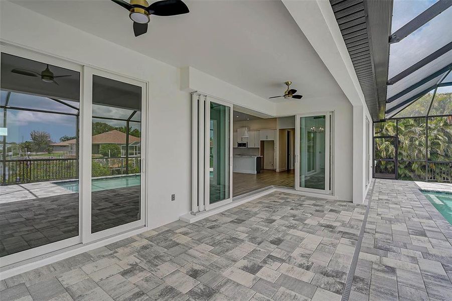 Exterior details and patio area of a home in , North Port (Image 42).