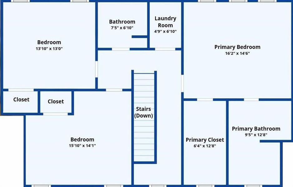 2D floor plan layout of this home in , Atlanta, GA (Image 4).