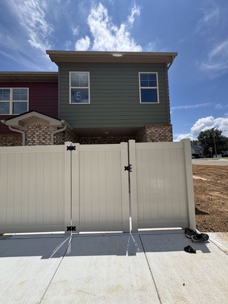 Back Patio view from parking lot.