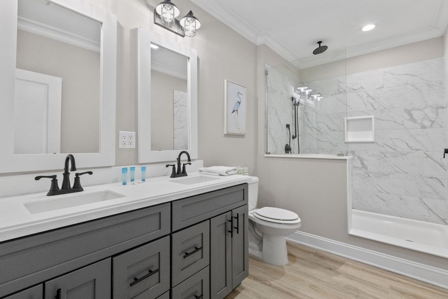 Furnished interior view inside a new home in , Edisto Island (Image 35).