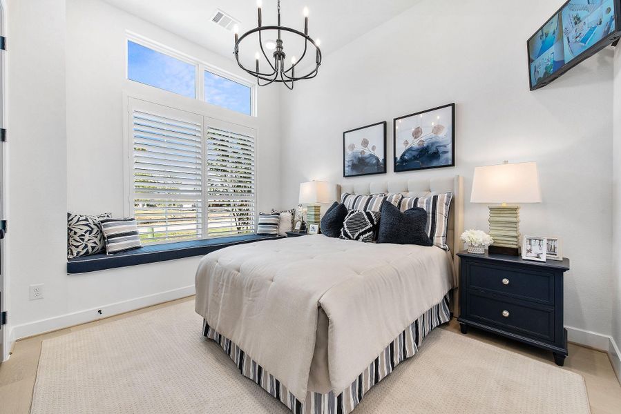 Furnished interior view inside a new home in Bridgeland, Cypress (Image 9). Furnished interior view inside a new home in Bridgeland, Cypress (Image 9).