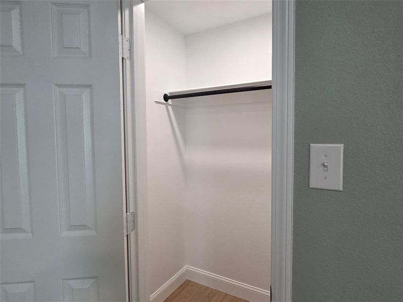 Front Guest Bedroom Walk-In Closet. Front Guest Bedroom Walk-In Closet.