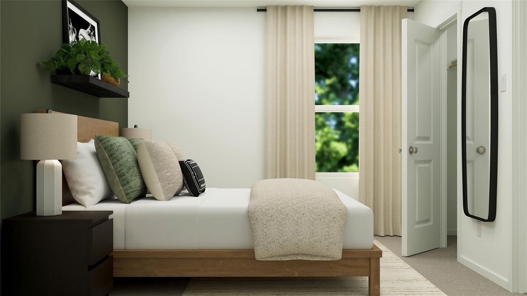Furnished interior view inside a new home in Rancho Del Cielo, Jarrell (Image 6).