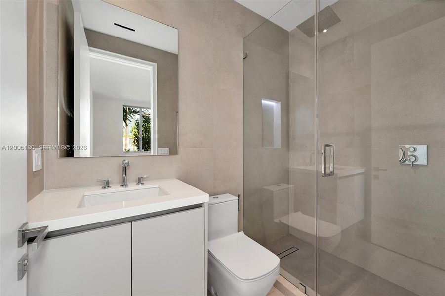 Furnished interior view inside a new home in , Miami (Image 9).