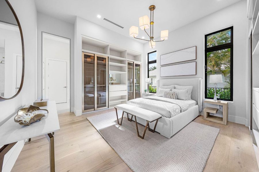 Furnished interior view inside a new home in , Boca Raton (Image 57).