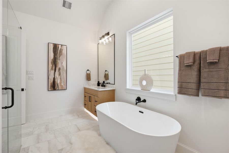 Furnished interior view inside a new home in , Houston (Image 26).