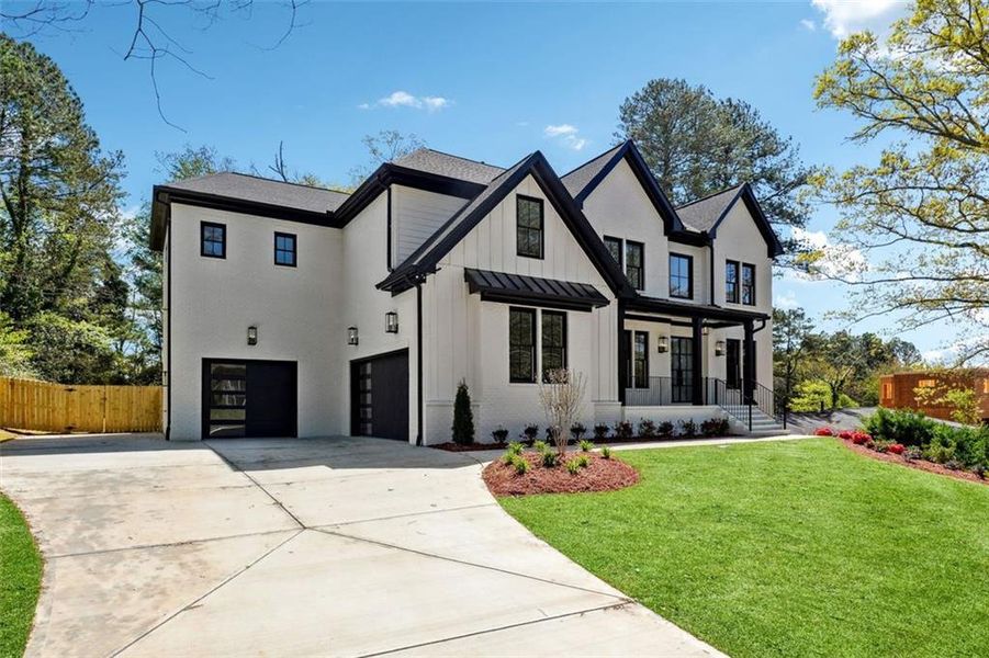 Front exterior of a new home in , Atlanta, GA, highlighting curb appeal (Image 2).