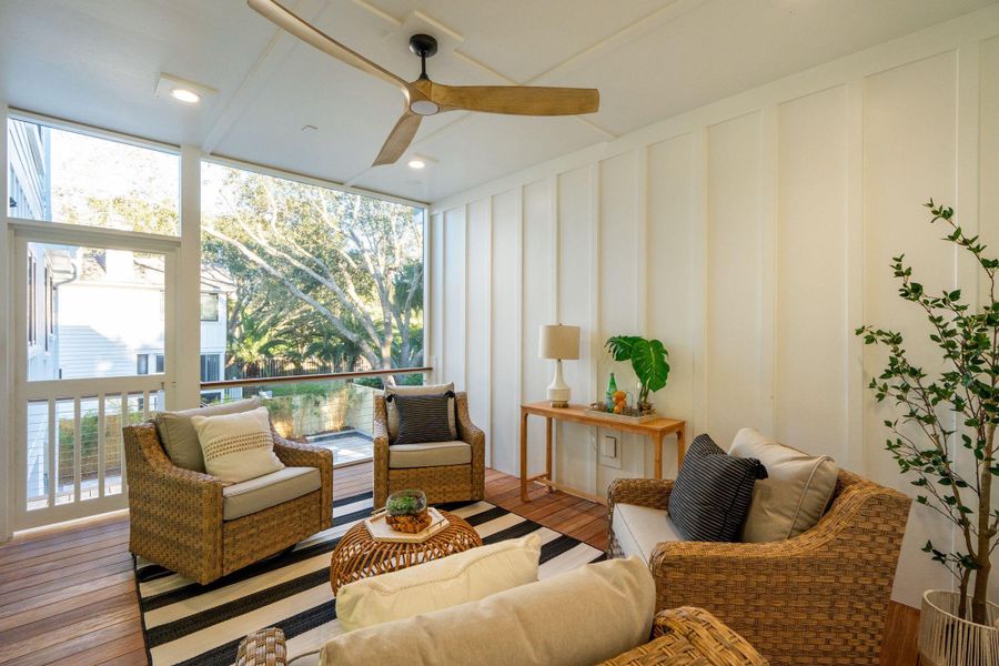 Furnished interior view inside a new home in , Isle Of Palms (Image 16). Furnished interior view inside a new home in , Isle Of Palms (Image 16).