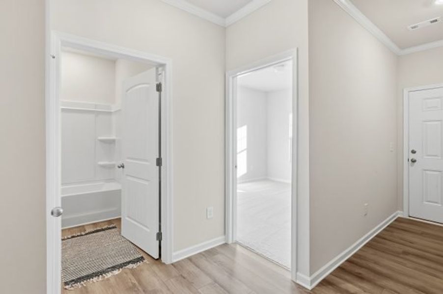 Representative unfurnished interior of a home built from the Orchard by Piedmont Residential in Villages at Cedar Hill, Dallas (Image 68).