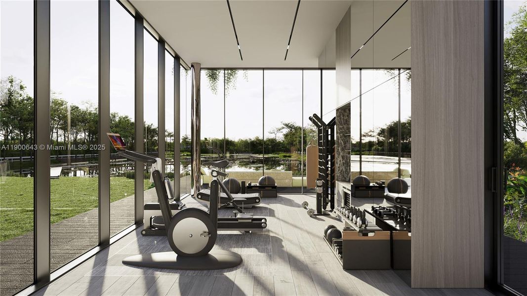 Furnished interior view inside a new home in , Davie (Image 36).