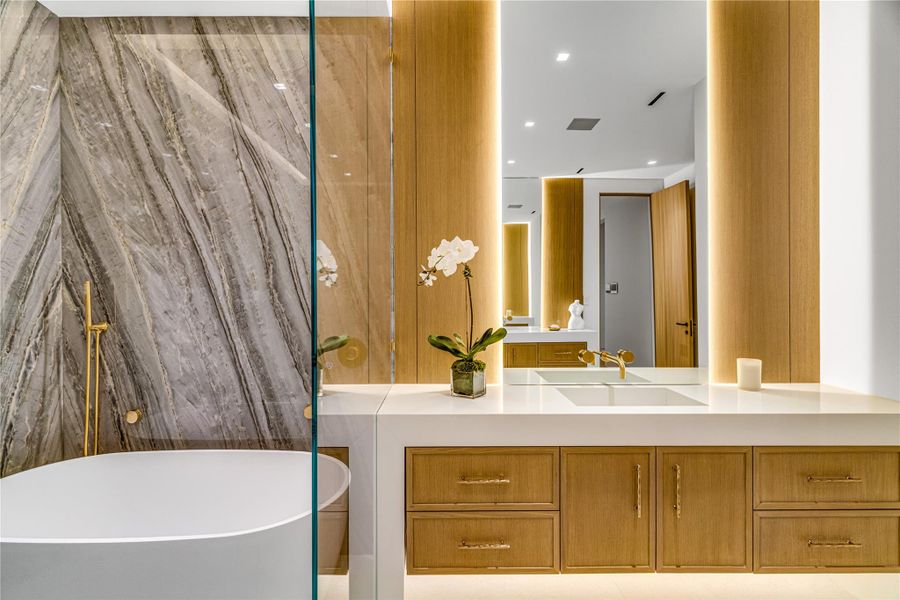 Furnished interior view inside a new home in , Ocean Ridge (Image 43).