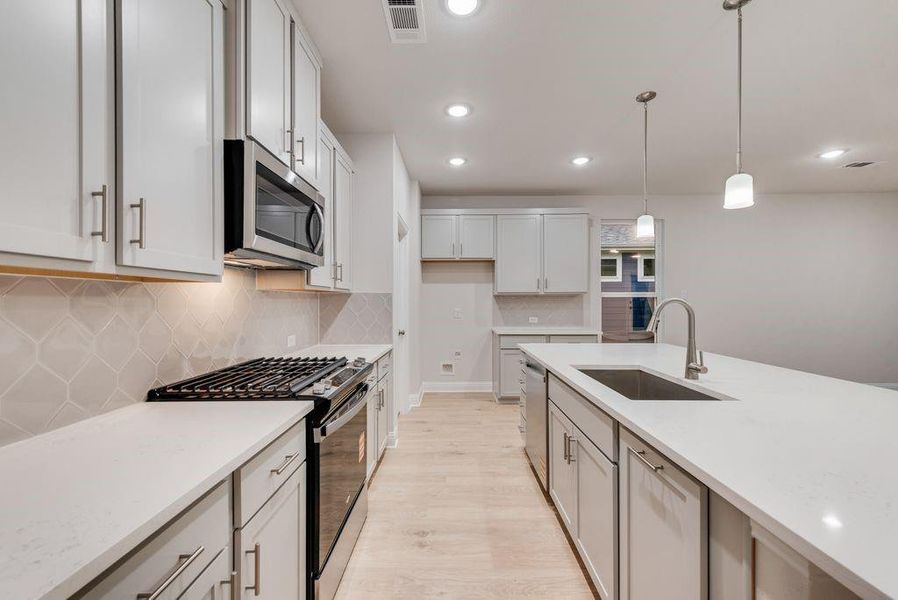 Furnished interior view inside a new home in Creekside of Crowley, Crowley (Image 13).
