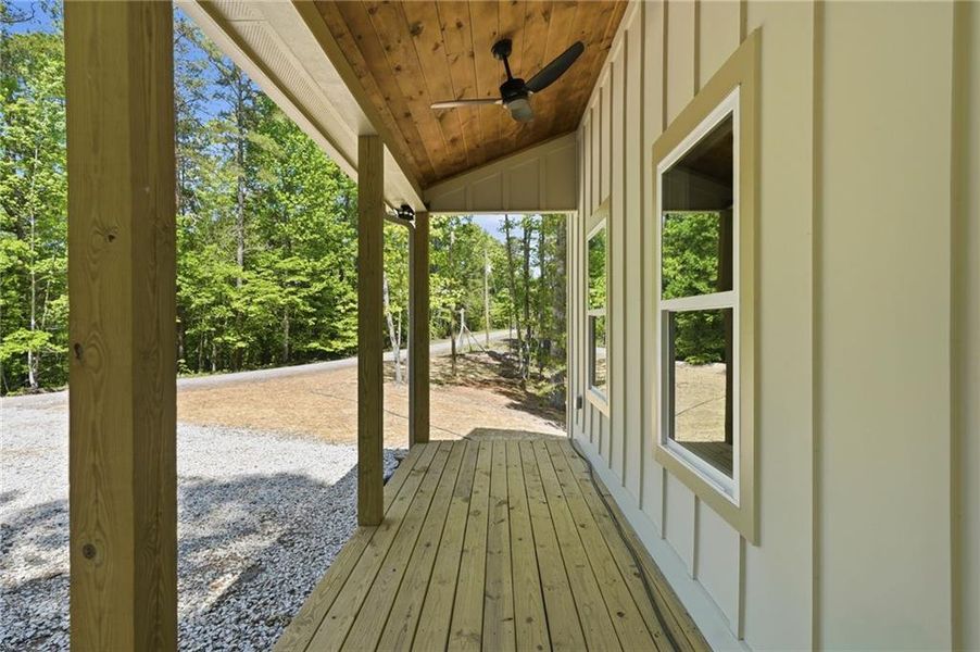 Exterior details and patio area of a home in , Ranger (Image 32).