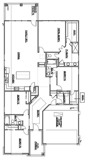 2D floor plan layout of this home in The Colony, Bastrop, TX (Image 2). 2D floor plan layout of this home in The Colony, Bastrop, TX (Image 2).
