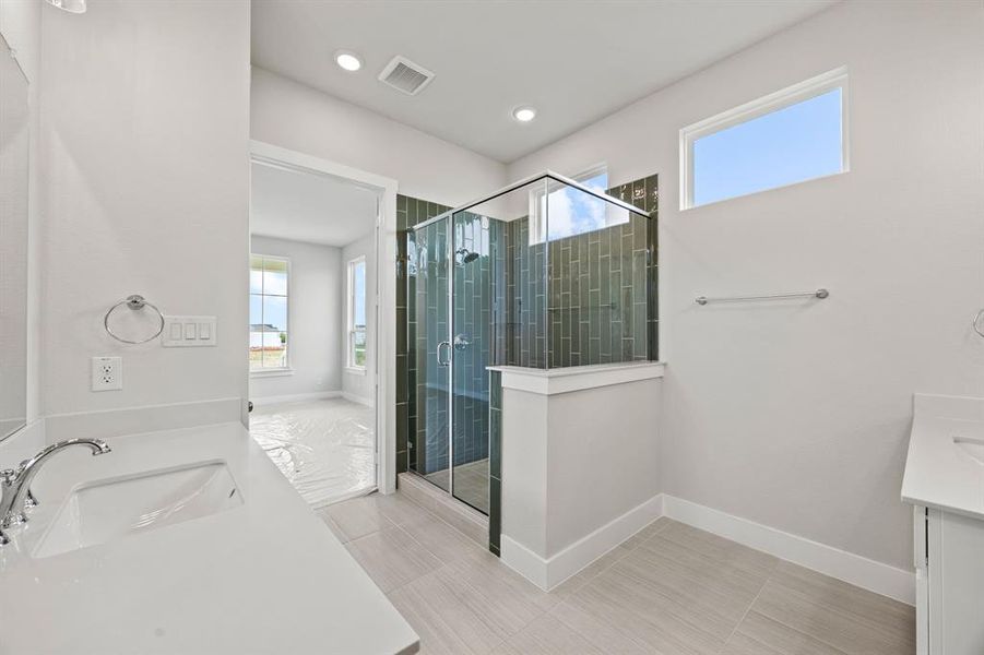 Furnished interior view inside a new home in The Heights at Uptown Celina, Celina (Image 10). Furnished interior view inside a new home in The Heights at Uptown Celina, Celina (Image 10).