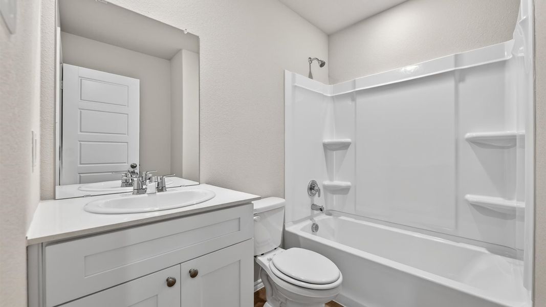 Furnished interior view inside a new home in Monarch at the Meadows, Ponder (Image 10).