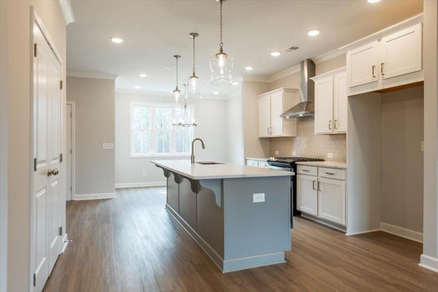 Furnished interior view inside a new home in Townes at South Main, Kennesaw (Image 9).