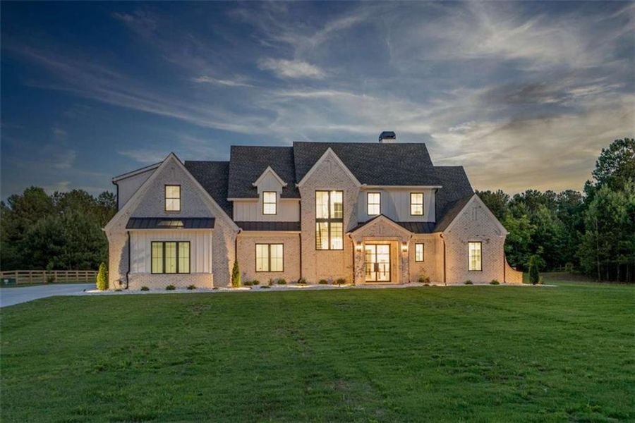 Front exterior of a new home in , Monroe, GA, highlighting curb appeal (Image 27).