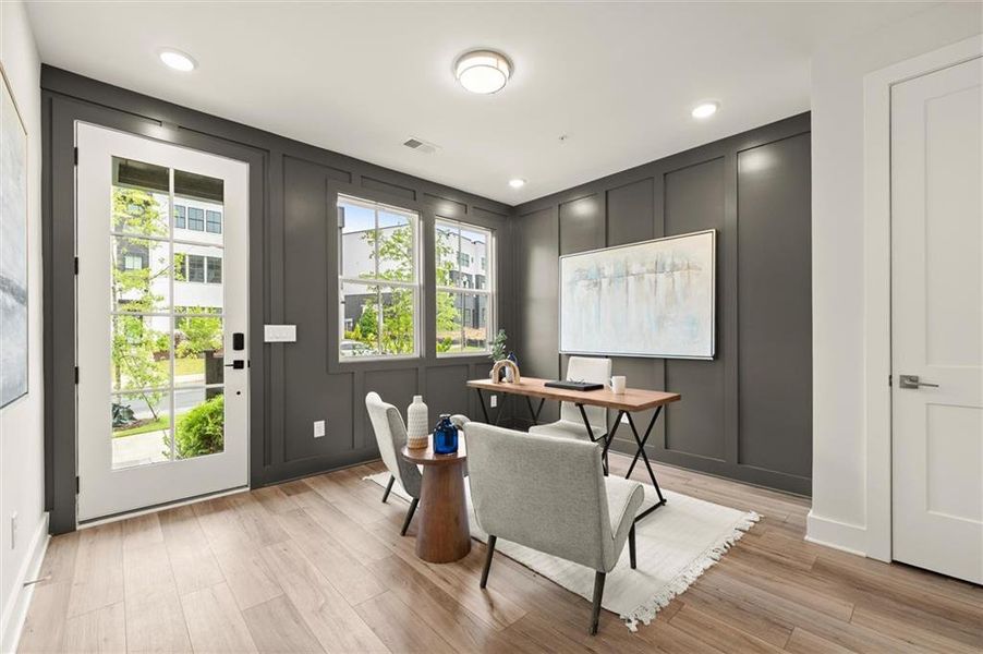 Furnished interior view inside a new home in The Gathering – Alpharetta, Alpharetta (Image 6).