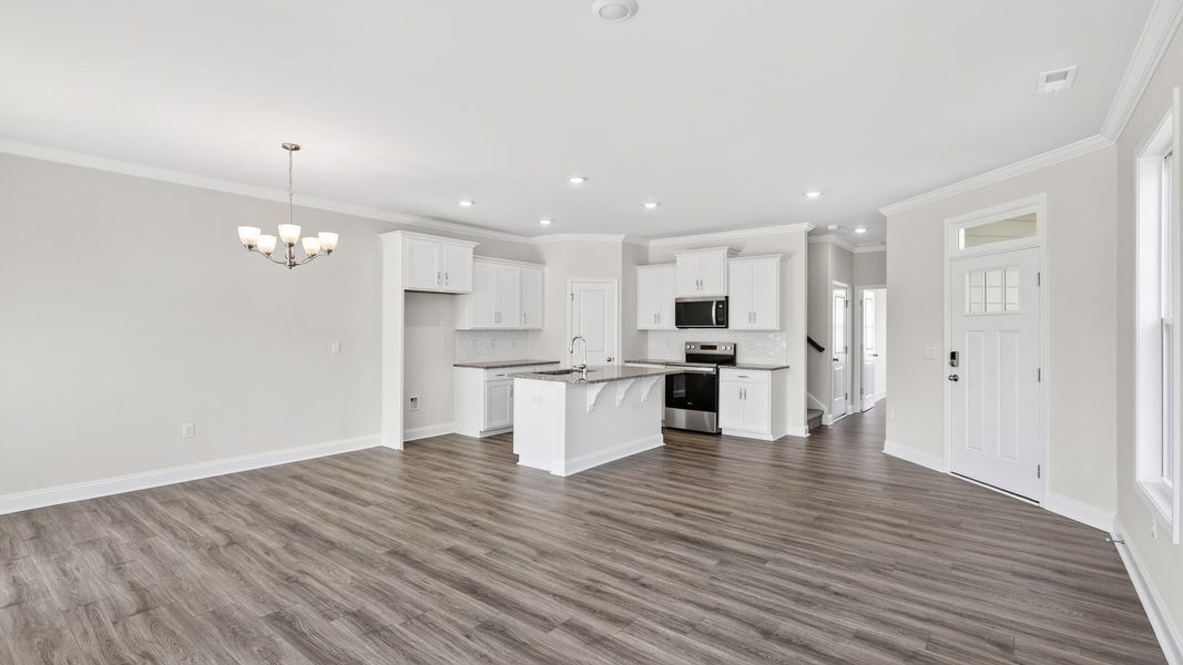 Spacious, unfurnished interior of a new home in The Townes at Stonecrest, Hendersonville (Image 16).